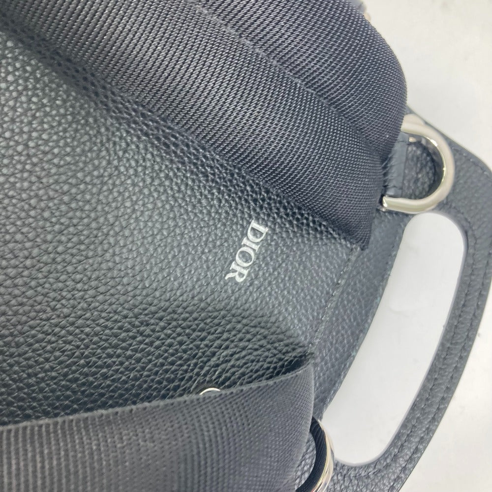 Dior カバン ギャロップ Gallop サドル バックパック リュックサック カーフスキン メンズ ブラック
