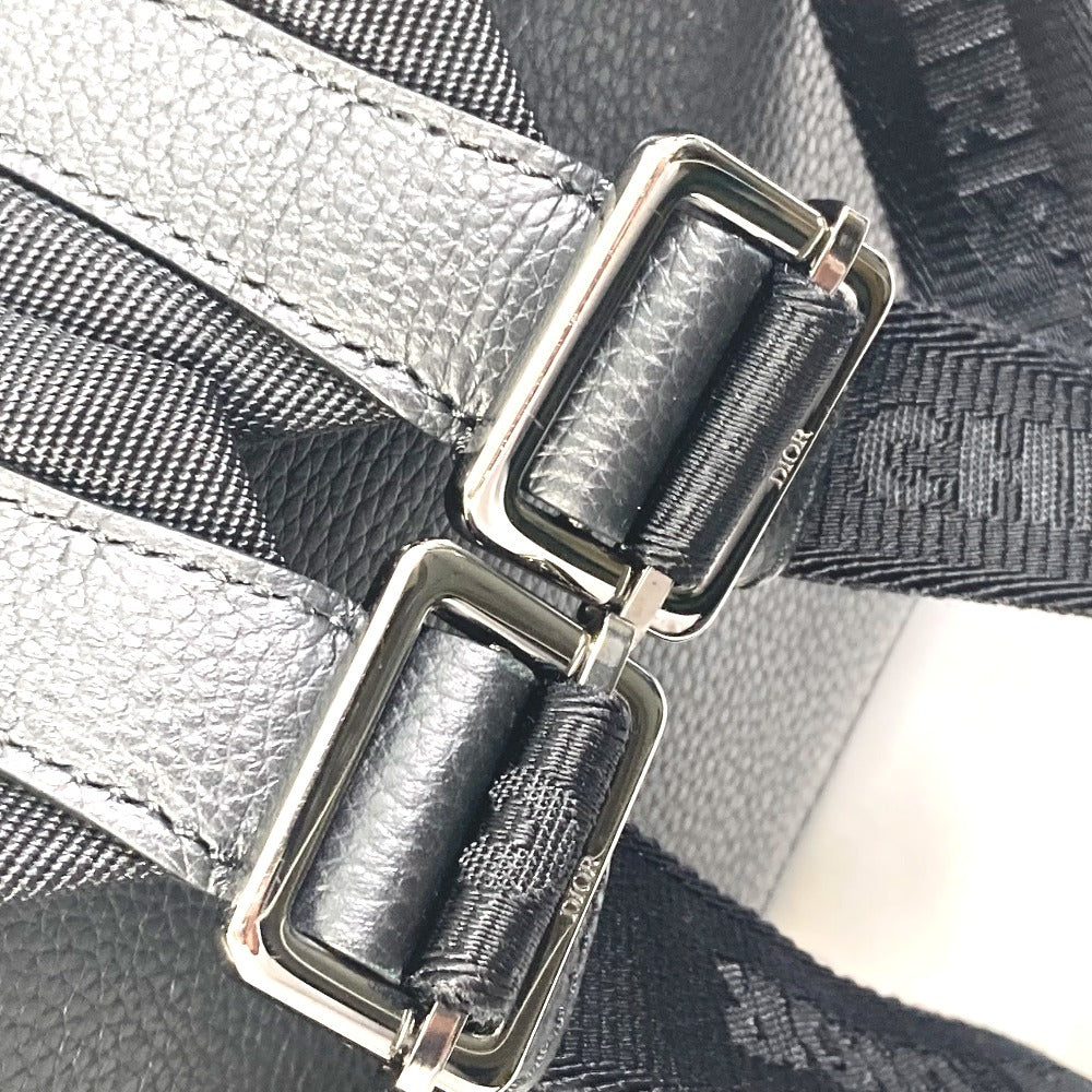 Dior 1ADBA143SSE Saddle Backpack, Leather, Men's, Black