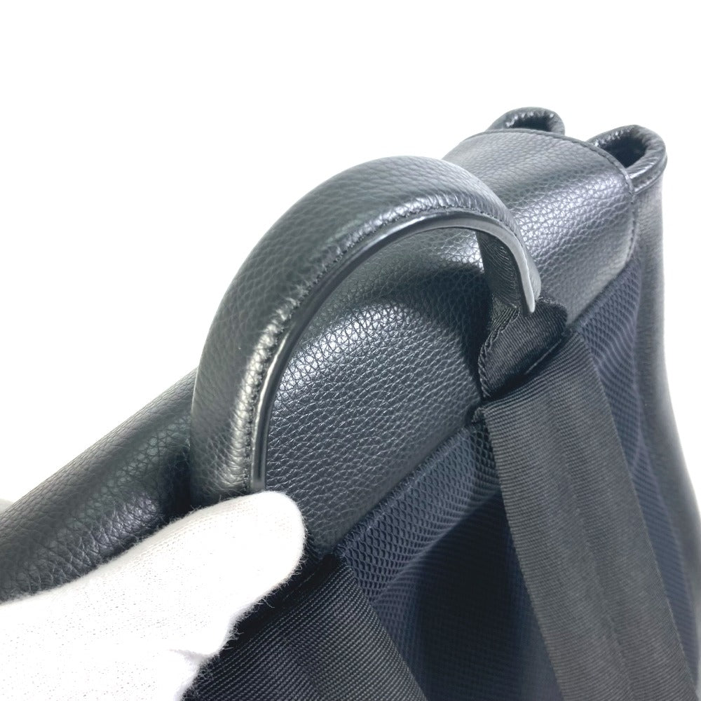Dior 1ADBA143SSE Saddle Backpack, Leather, Men's, Black