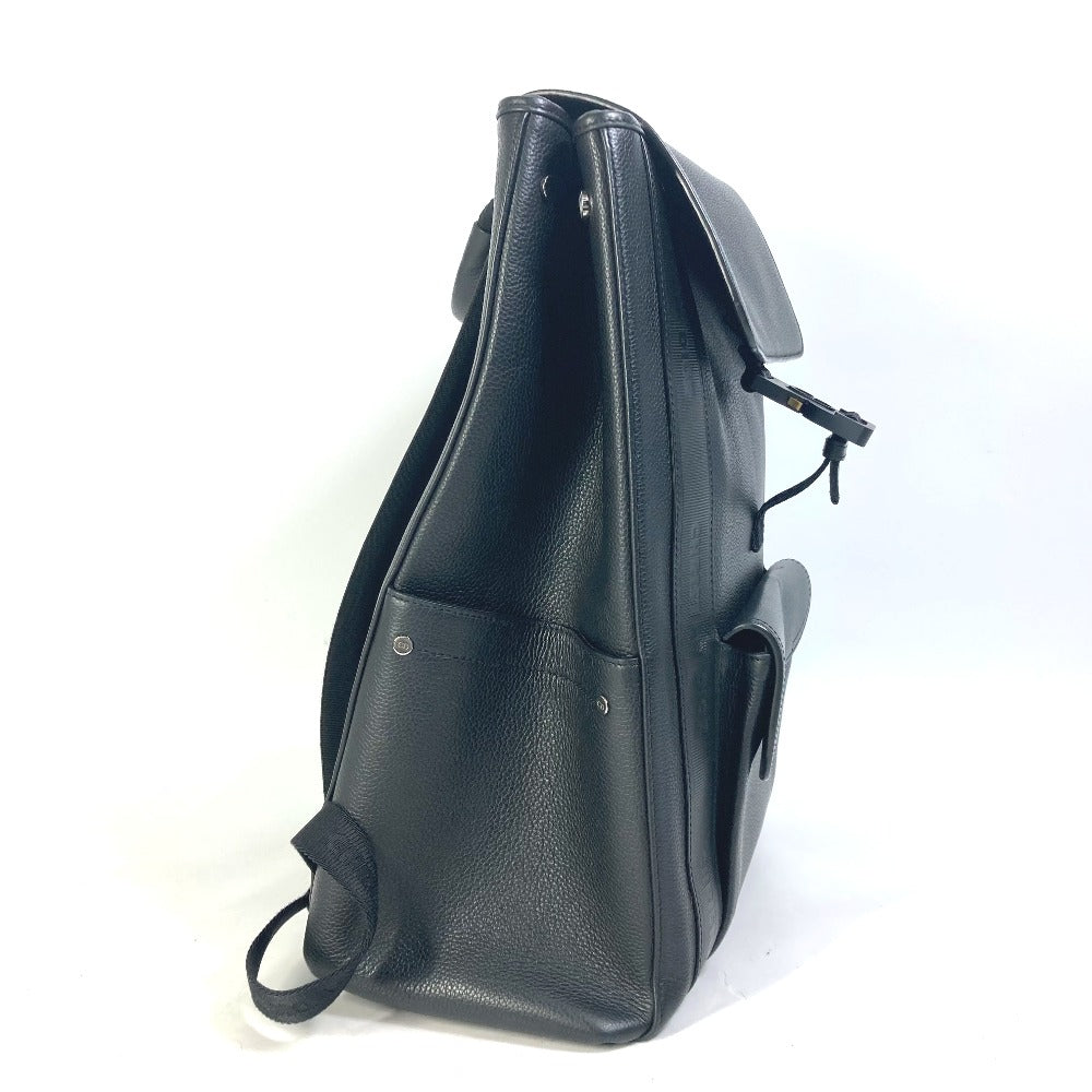 Dior 1ADBA143SSE Saddle Backpack, Leather, Men's, Black