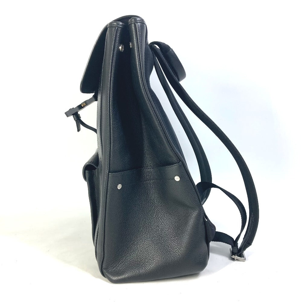 Dior 1ADBA143SSE Saddle Backpack, Leather, Men's, Black