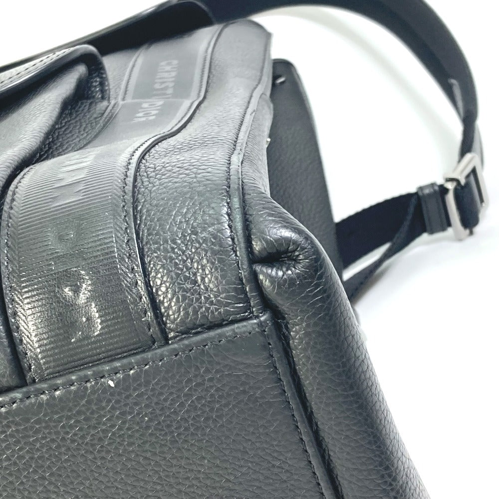 Dior 1ADBA143SSE Saddle Backpack, Leather, Men's, Black