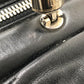 Dior カレーニナ CDロゴ カバン ロゴチャーム ギャザー ハンドバッグ レザー レディース ブラック