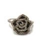 jewelry カメリアデザイン バラ Ｄ0.44ct D0.50ct リング・指輪 K18WG レディース シルバー