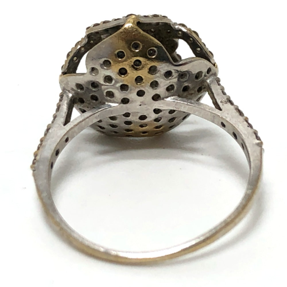 jewelry カメリアデザイン バラ Ｄ0.44ct D0.50ct リング・指輪 K18WG レディース シルバー