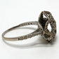 jewelry カメリアデザイン バラ Ｄ0.44ct D0.50ct リング・指輪 K18WG レディース シルバー