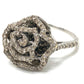 jewelry カメリアデザイン バラ Ｄ0.44ct D0.50ct リング・指輪 K18WG レディース シルバー