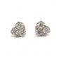 jewelry Pt900 D0.50ct D0.50ct ハート ダイヤピアス ピアス アクセサリー ピアス Pt900 レディース シルバー