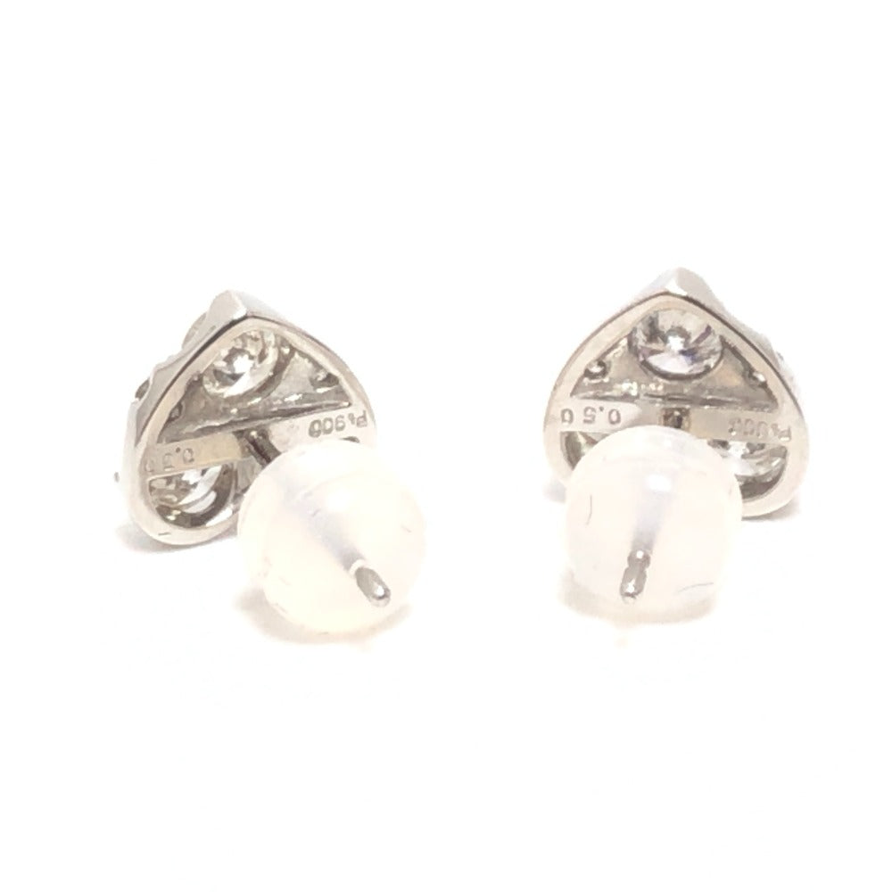 jewelry Pt900 D0.50ct D0.50ct ハート ダイヤピアス ピアス アクセサリー ピアス Pt900 レディース シルバー