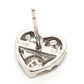 jewelry Pt900 D0.50ct D0.50ct ハート ダイヤピアス ピアス アクセサリー ピアス Pt900 レディース シルバー