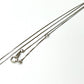jewelry K18WG D0.20ct 1Pダイヤ K18 ダイヤ ネックレス K18WG レディース シルバー