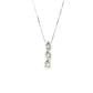 jewelry K10GW 3Pダイヤ ネックレス K18WG レディース シルバー