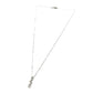 jewelry K10GW 3Pダイヤ ネックレス K18WG レディース シルバー