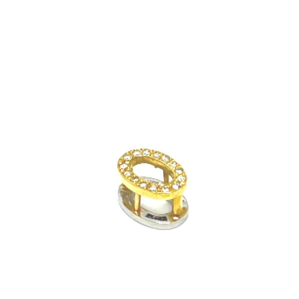 jewelry K18×Pt850 ダイヤ ミニ ペンダントトップ K18/Pt850 レディース ゴールド