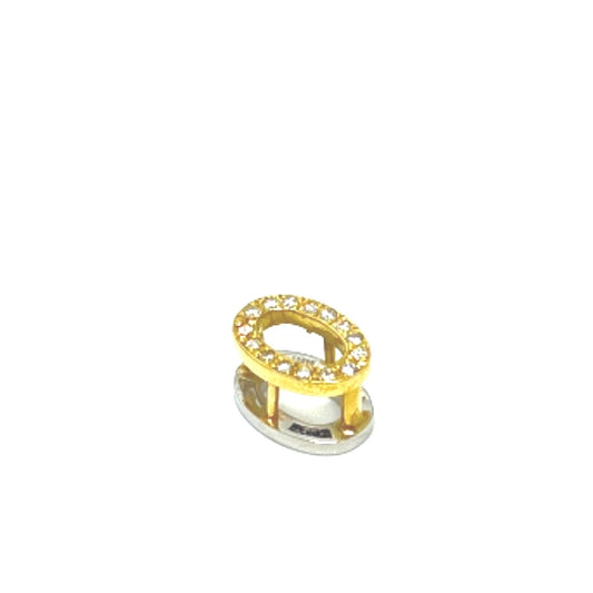 jewelry K18×Pt850 ダイヤ ミニ ペンダントトップ K18/Pt850 レディース ゴールド