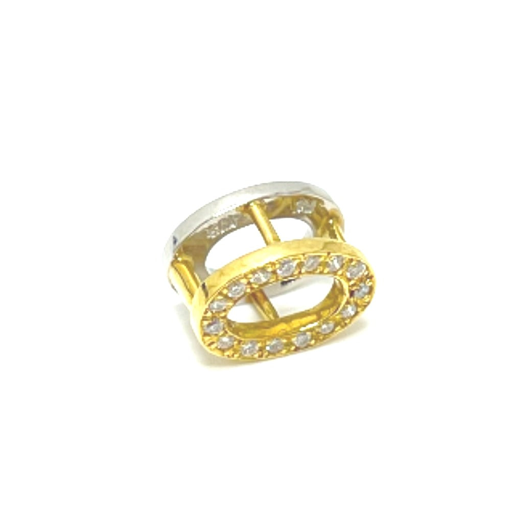jewelry K18×Pt850 ダイヤ ミニ ペンダントトップ K18/Pt850 レディース ゴールド