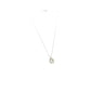 jewelry K18WG K10WG ダイヤ D0.15ct チェーン ネックレス K18WG レディース シルバー