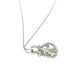 jewelry K18WG K10WG ダイヤ D0.15ct チェーン ネックレス K18WG レディース シルバー
