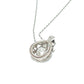 jewelry K18WG K10WG ダイヤ D0.15ct チェーン ネックレス K18WG レディース シルバー