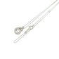 jewelry K18WG K10WG ダイヤ D0.15ct チェーン ネックレス K18WG レディース シルバー