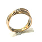 Jewelry K18PG D0.15ct Diamond Diamond Jewelry Accessories Ring K18PG Women's Pink Gold Gold