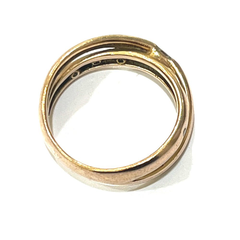 Jewelry K18PG D0.15ct Diamond Diamond Jewelry Accessories Ring K18PG Women's Pink Gold Gold