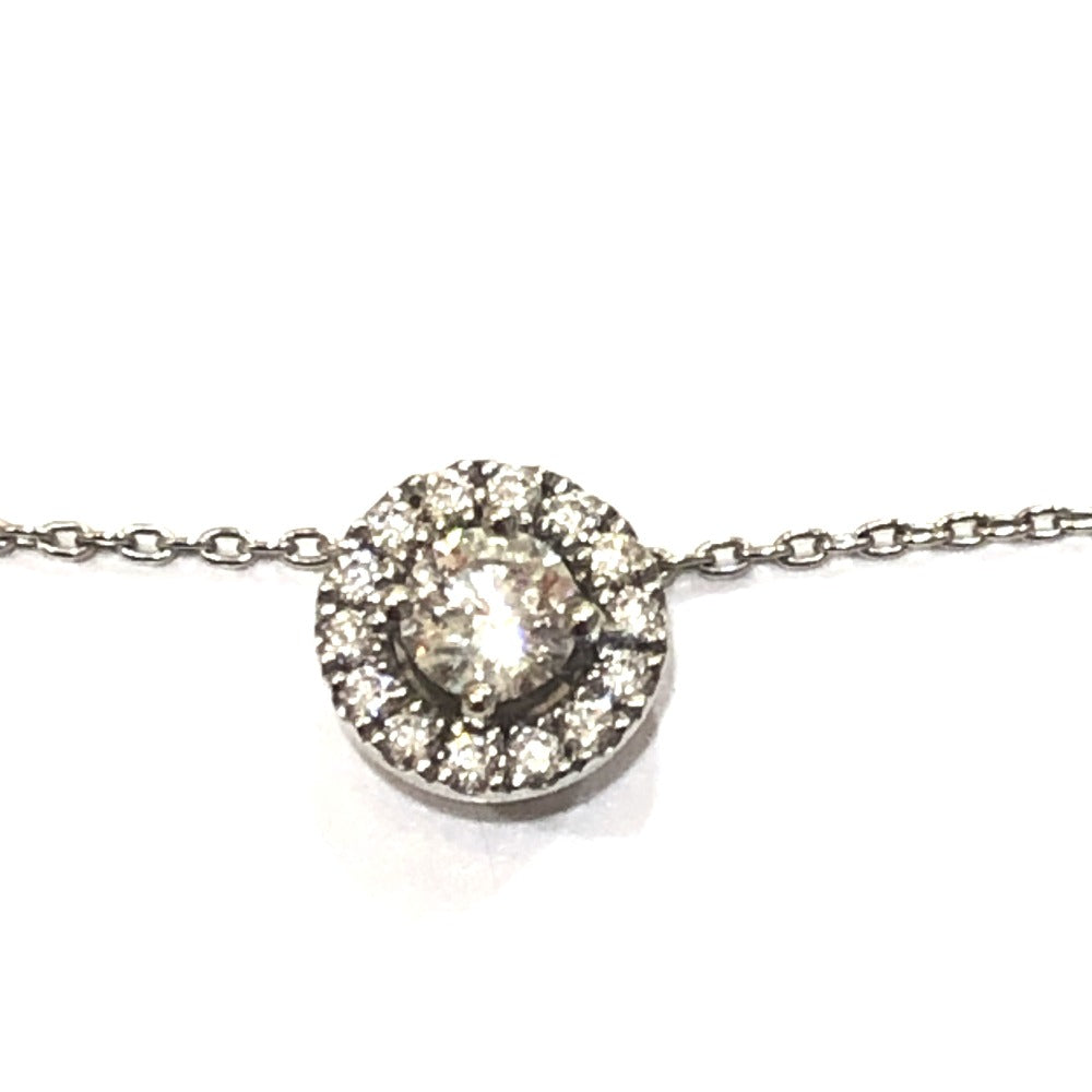 jewelry Pt850 Pt900 D0.29ct D0.13ct サークル ダイヤ ネックレス Pt900 レディース シルバー
