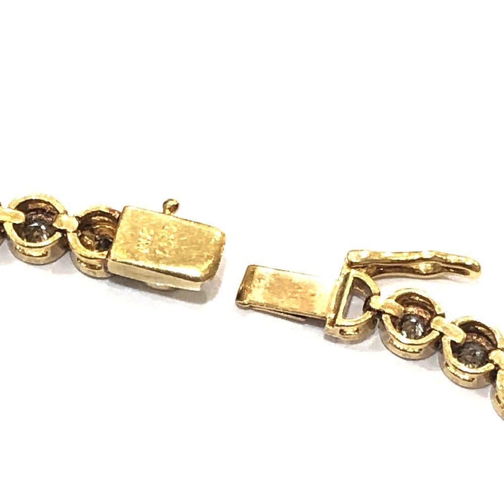 jewelry K18 D1.50ct ダイヤ アクセサリー テニス ブレスレット K18YG レディース ゴールド