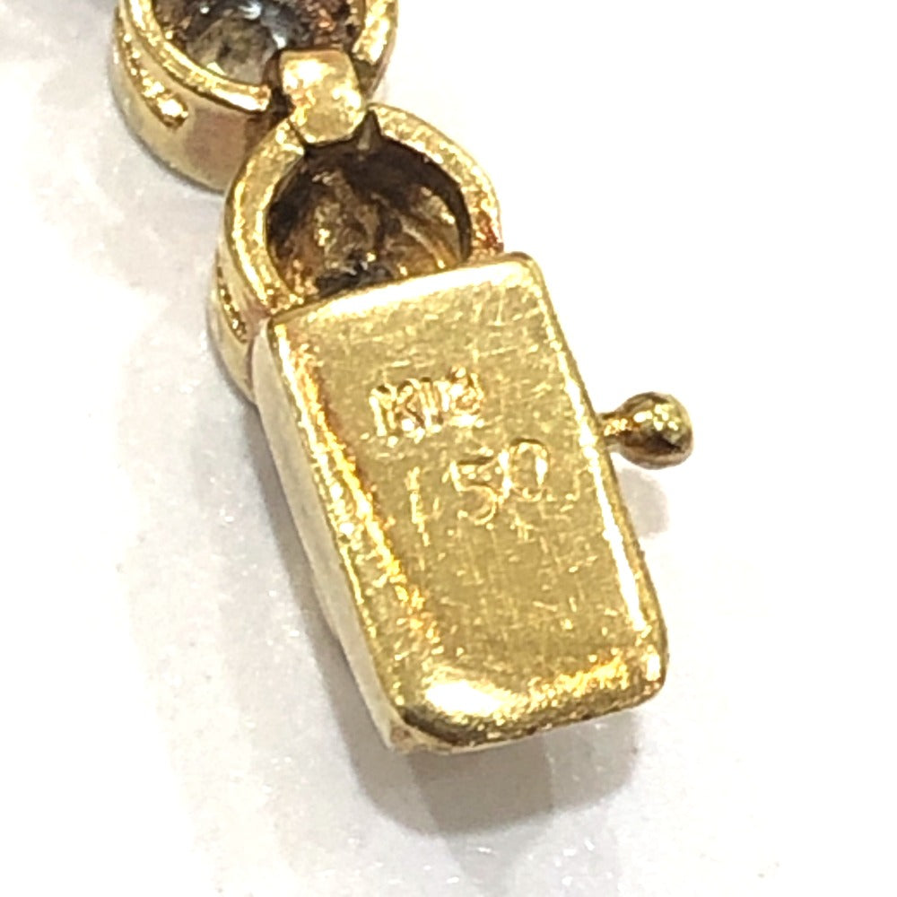 Jewelry K18 D1.50ct Diamond Accessory Tennis Bracelet K18YG Women's Gold