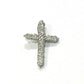 jewelry Pt900 D0.50ct ミニ クロス ダイヤ ネックレス ジュエリー アクセサリー 天然ダイヤモンド ペンダントトップ Pt900 レディース シルバー