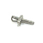 jewelry Pt900 D0.50ct ミニ クロス ダイヤ ネックレス ジュエリー アクセサリー 天然ダイヤモンド ペンダントトップ Pt900 レディース シルバー