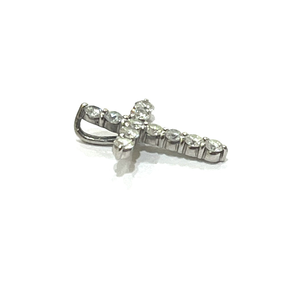 jewelry Pt900 D0.50ct ミニ クロス ダイヤ ネックレス ジュエリー アクセサリー 天然ダイヤモンド ペンダントトップ Pt900 レディース シルバー