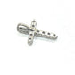 jewelry Pt900 D0.50ct ミニ クロス ダイヤ ネックレス ジュエリー アクセサリー 天然ダイヤモンド ペンダントトップ Pt900 レディース シルバー