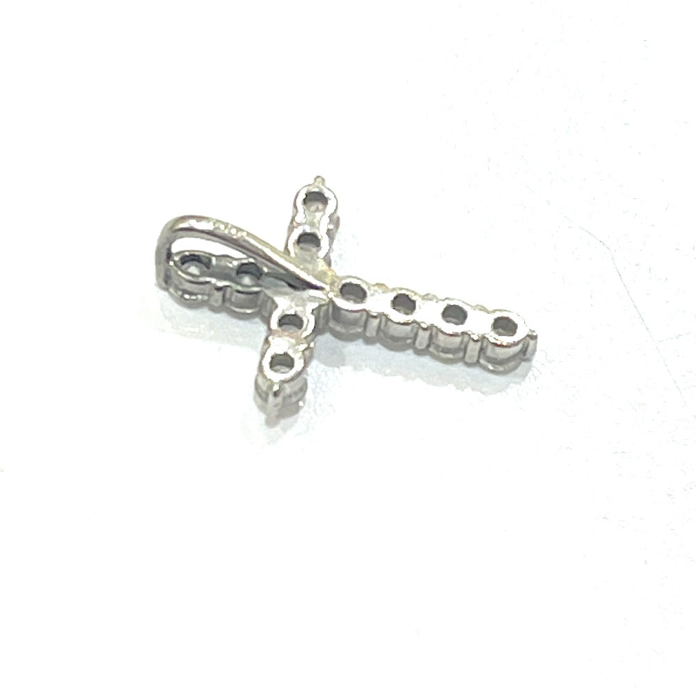 jewelry Pt900 D0.50ct ミニ クロス ダイヤ ネックレス ジュエリー アクセサリー 天然ダイヤモンド ペンダントトップ Pt900 レディース シルバー