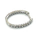 jewelry K18WG D0.20ct ダイヤ×ブラックダイヤ 片耳 ループ 宝石 ピアス K18WG レディース シルバー