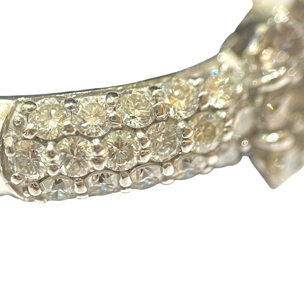 jewelry Pt900 D1.00ct Fancy Cut Diamond Accessories Ring Pt900 Silver Used
