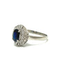 jewelry Pt900 S1.00ct D0.15ct サファイア ダイヤ リング・指輪 Pt900 レディース シルバー