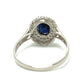 jewelry Pt900 S1.00ct D0.15ct サファイア ダイヤ リング・指輪 Pt900 レディース シルバー