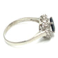 jewelry Pt900 S1.00ct D0.15ct サファイア ダイヤ リング・指輪 Pt900 レディース シルバー