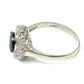 jewelry Pt900 S1.00ct D0.15ct サファイア ダイヤ リング・指輪 Pt900 レディース シルバー