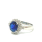 jewelry Pt900 S1.50ct D0.20ct サファイア リング・指輪 Pt900 レディース シルバー
