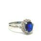 jewelry Pt900 S1.50ct D0.20ct サファイア リング・指輪 Pt900 レディース シルバー