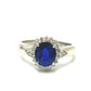 jewelry Pt900 S1.50ct D0.20ct サファイア リング・指輪 Pt900 レディース シルバー