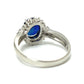 jewelry Pt900 S1.50ct D0.20ct サファイア リング・指輪 Pt900 レディース シルバー