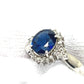 jewelry Pt900 S1.50ct D0.20ct サファイア リング・指輪 Pt900 レディース シルバー