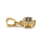 jewelry K18 サファイア ダイヤ ミニミニ ペンダントトップ K18 レディース ゴールド