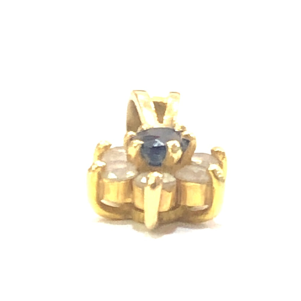 jewelry K18 サファイア ダイヤ ミニミニ ペンダントトップ K18 レディース ゴールド