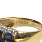 jewelry K18 Gold 18K S4.62ct D0.17% Diamond Sapphire Accessory Jewelry Ring K18 Yellow Gold Gold Used