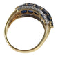 jewelry K18 Gold 18K S4.62ct D0.17% Diamond Sapphire Accessory Jewelry Ring K18 Yellow Gold Gold Used