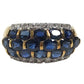 jewelry K18 Gold 18K S4.62ct D0.17% Diamond Sapphire Accessory Jewelry Ring K18 Yellow Gold Gold Used